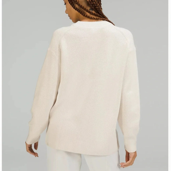lululemon athletica Cream Crew Neck Sweater - Picture 3 of 16